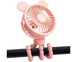 Baby Ventilator, Kinderwagen Ventilator | Flexibele Statief Met Clip, Oplaadbaar, 3 Snelheden – Draagbare Buitenventilator, Stille Koelventilator Voor Loopband