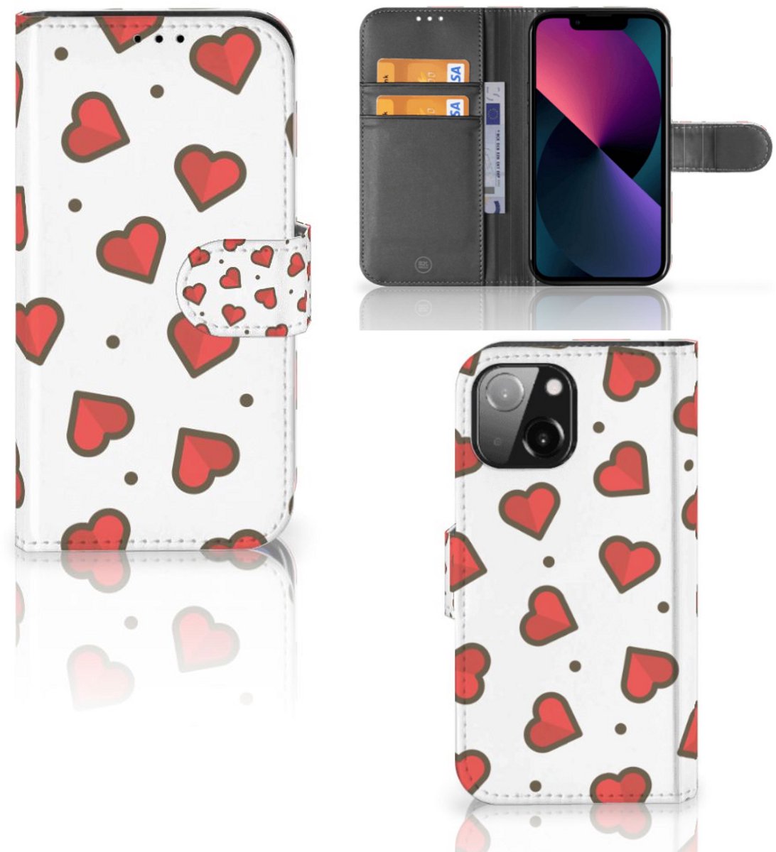 iPhone 13 Mini Telefoon Hoesje Hearts