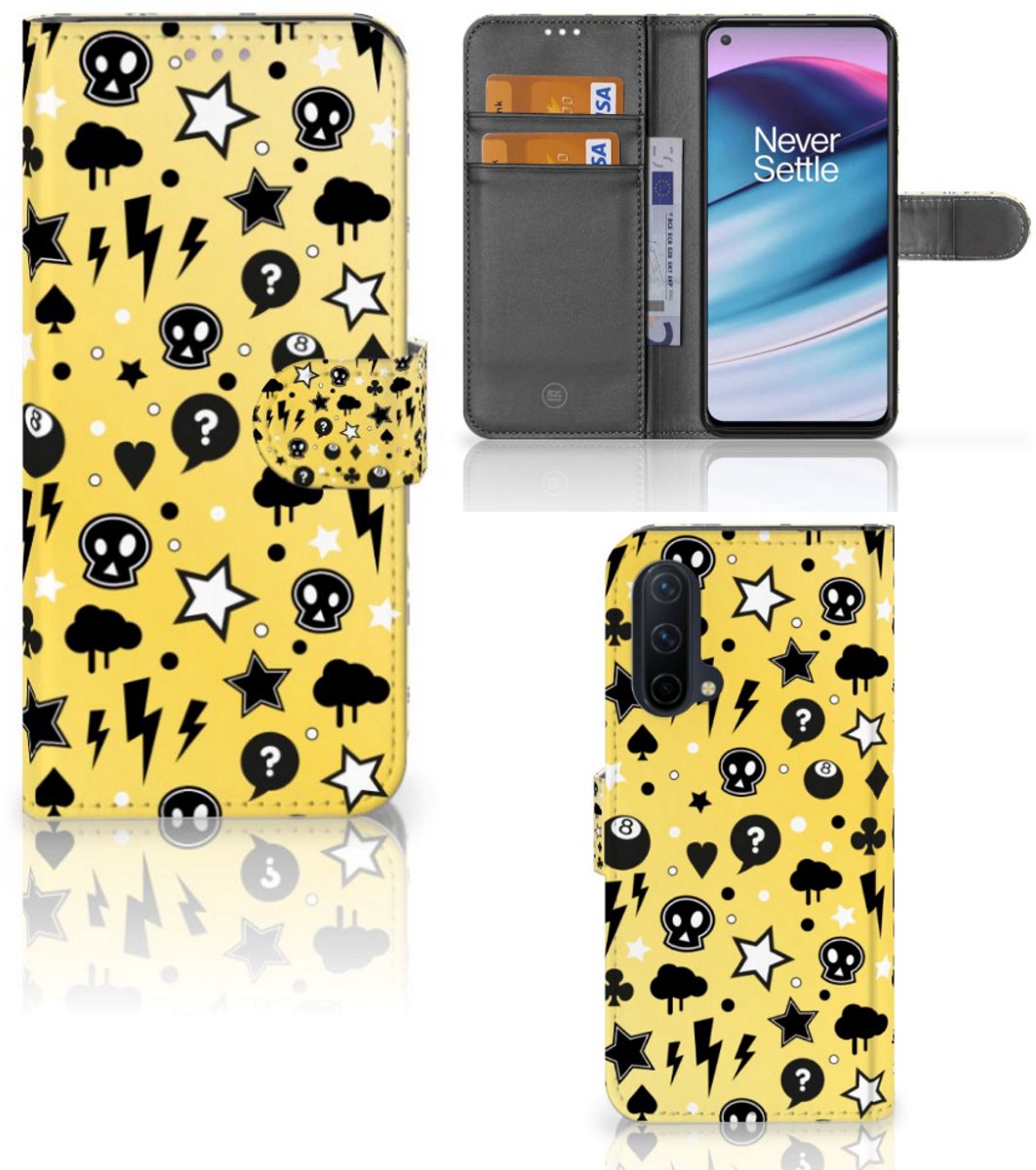 Telefoonhoesje met Naam OnePlus Nord CE 5G Punk Geel