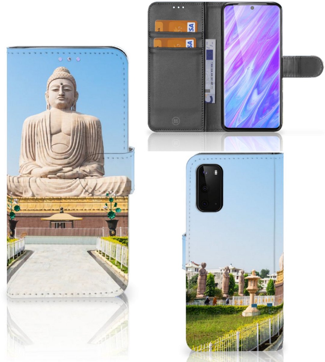 Samsung Galaxy S20 Flip Cover Boeddha