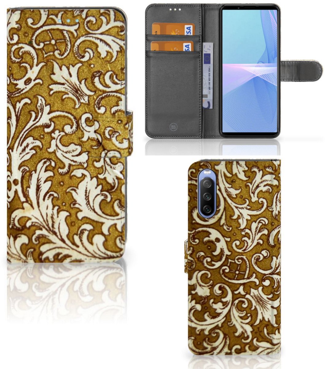Wallet Case Sony Xperia 10 III Barok Goud