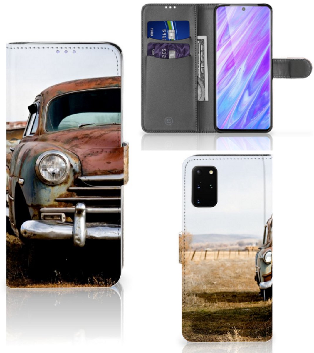 Samsung Galaxy S20 Plus Telefoonhoesje met foto Vintage Auto