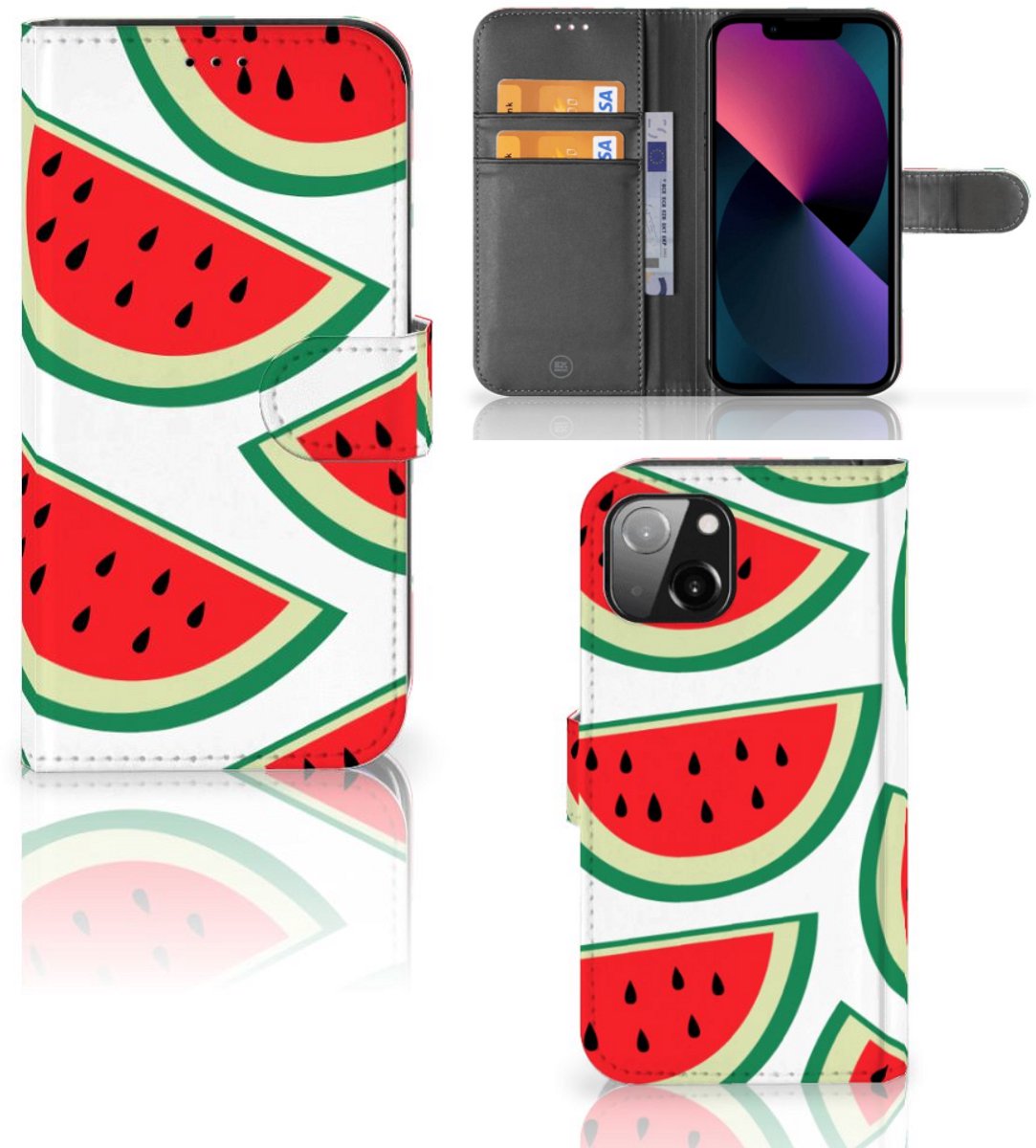 Apple iPhone 13 Book Cover Watermelons