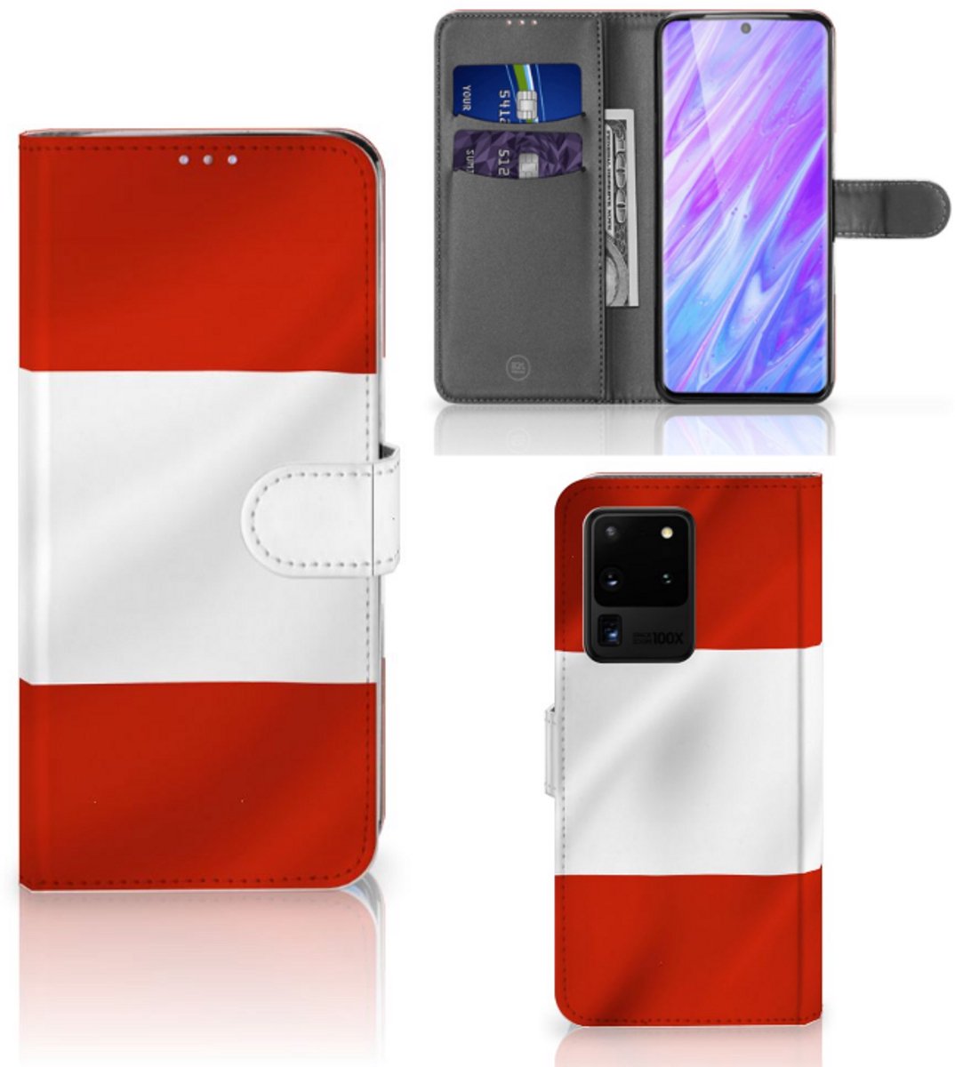 Samsung Galaxy S20 Ultra Bookstyle Case Oostenrijk