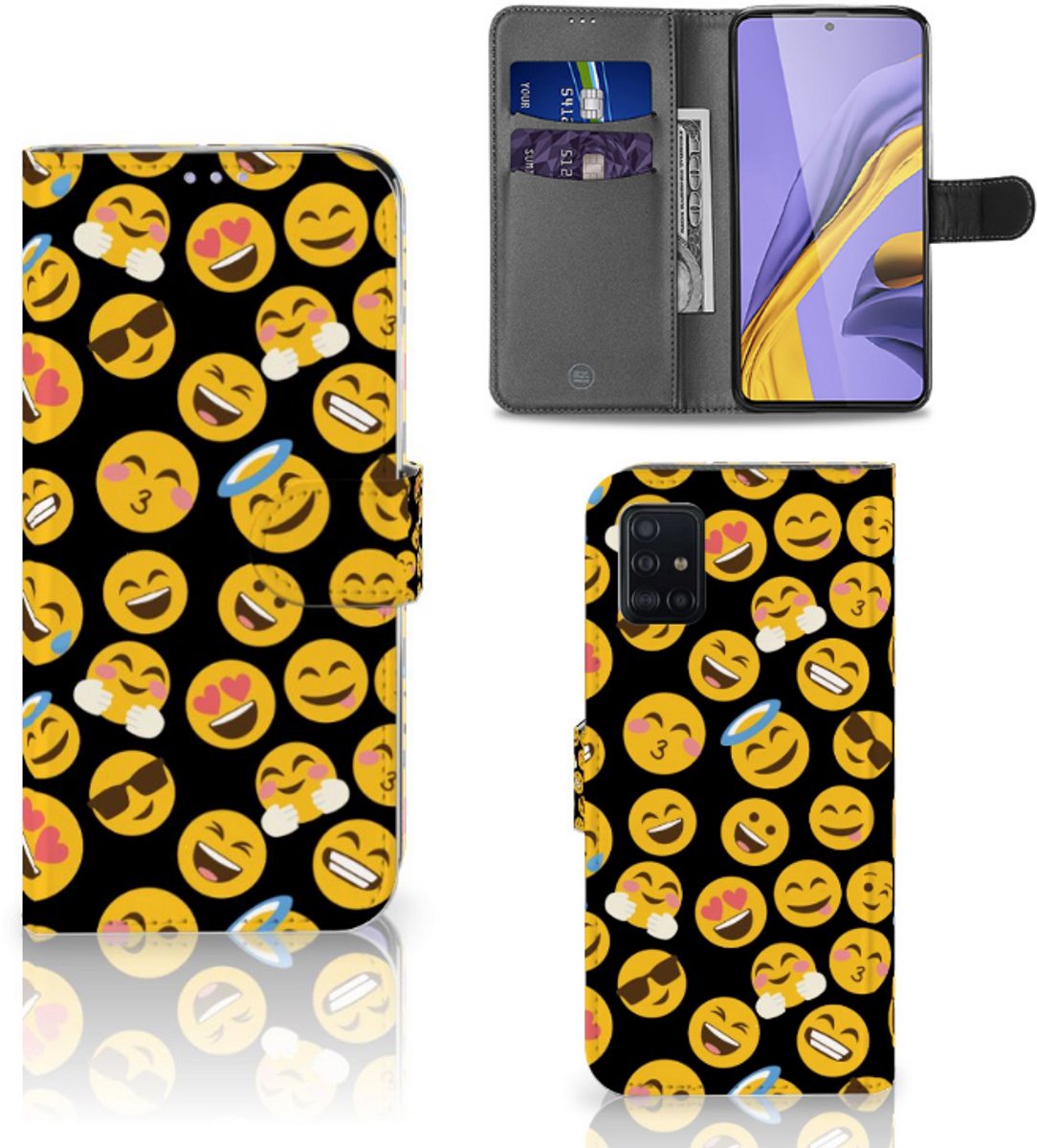 Samsung Galaxy A51 Telefoon Hoesje Emoji