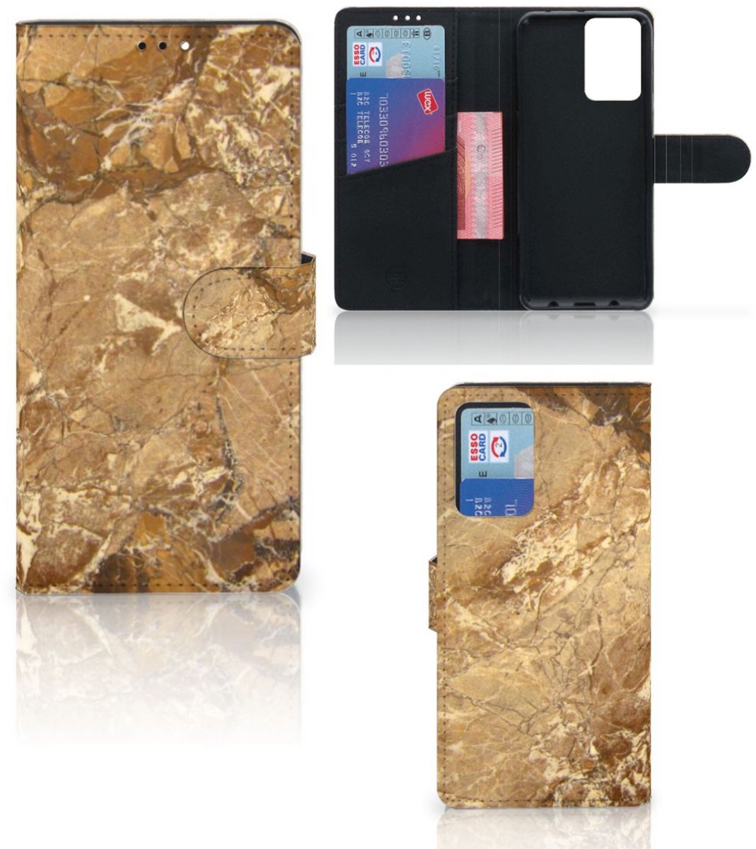 Xiaomi Redmi Note 10 Pro Bookcase Marmer Creme