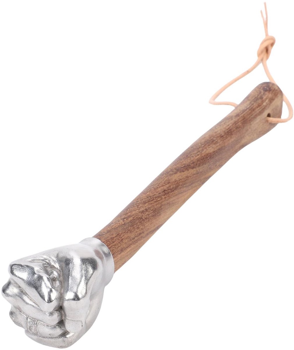 Dailygoods- Hamer Roestvrij Staal - Hamerhouder - Klauwhamer - Beitel - Antislip Houten Handvat - Geschikt voor Diverse Taken - Klop