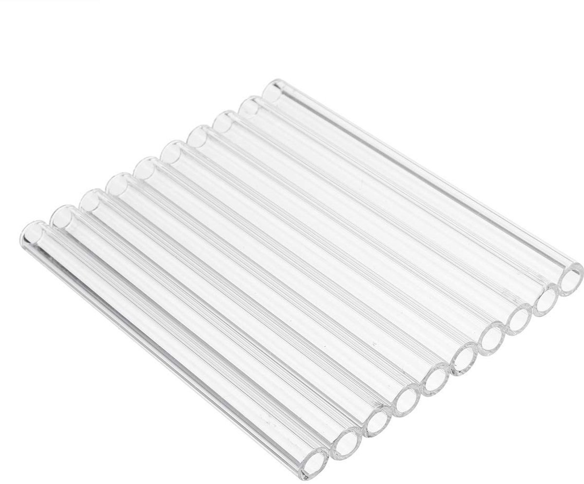 Dailygoods- Blaasbuis 100Mm - 10 Stuks - Borosilicaatglas - Dikte 1Mm - Buiten Diameter 7Mm - Hittebestendig - Glasbuis