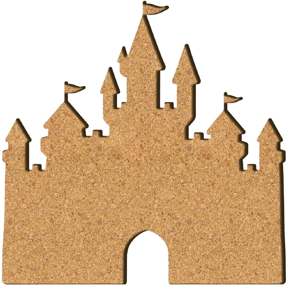 Dailygoods - Kurkbord Sprookje Bruin 30 x 39 cm voor Kantoor en Thuis