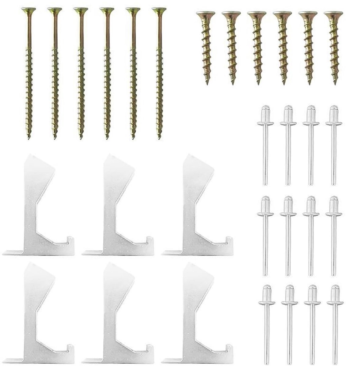 Dailygoods - Reparatieset voor Piepende Vloeren, 30 Stuks