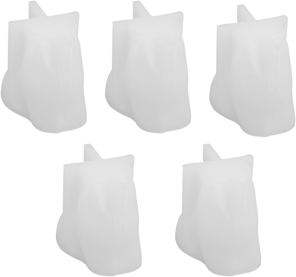 Dailygoods- Katvorm Set van 5 - Siliconen Mallen voor Epoxy - Geschikt voor Oven/Magnetron/Diepvries - Flexibel - Temperatuurbestendig - 3D Ontwerp - Siliconen Mal
