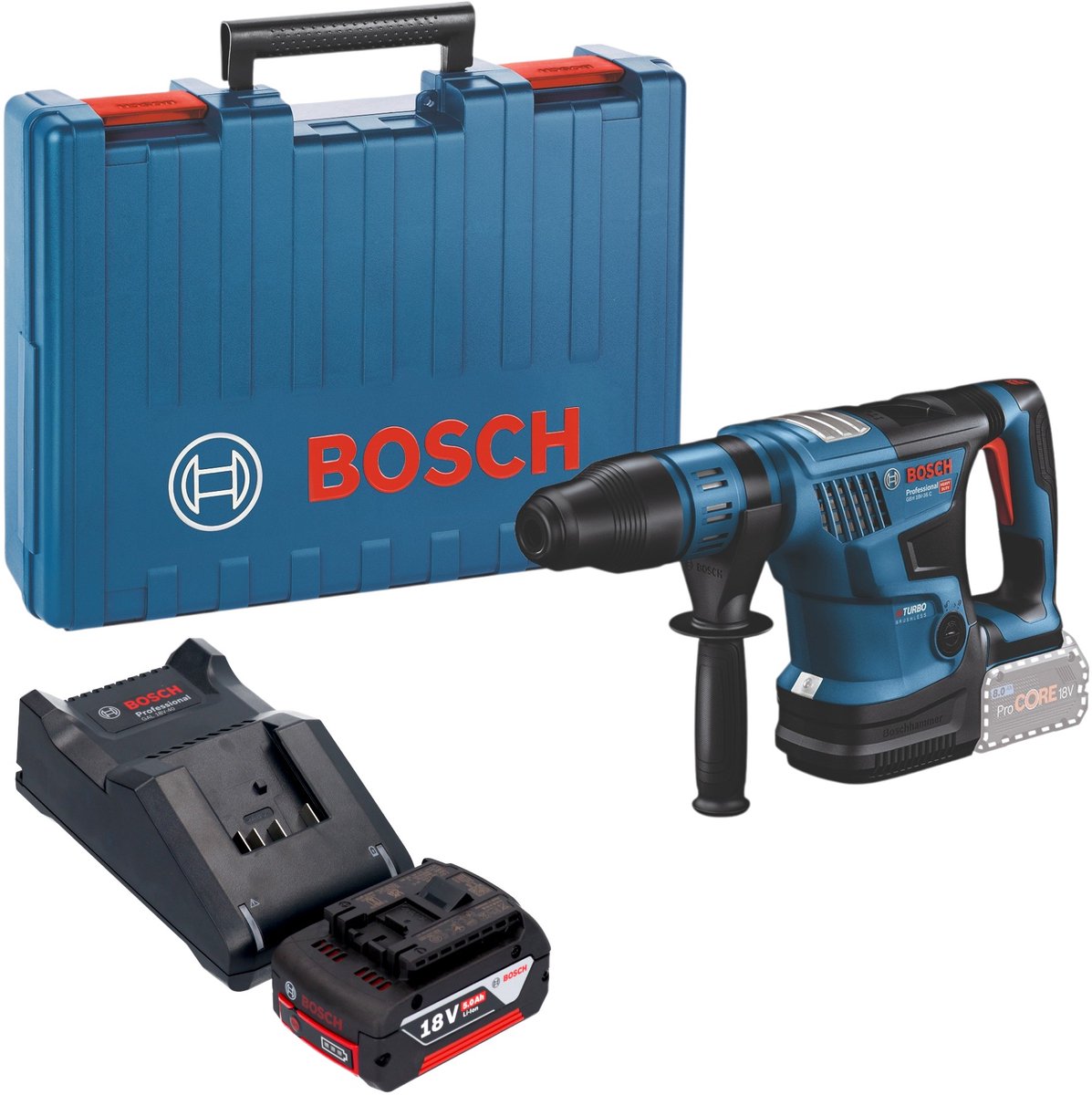 Bosch GBH 18V-36 C Professional accu-boorhamer 18 V 7 J SDS max Brushless + 1x accu 5,0 Ah + oplader + koffer