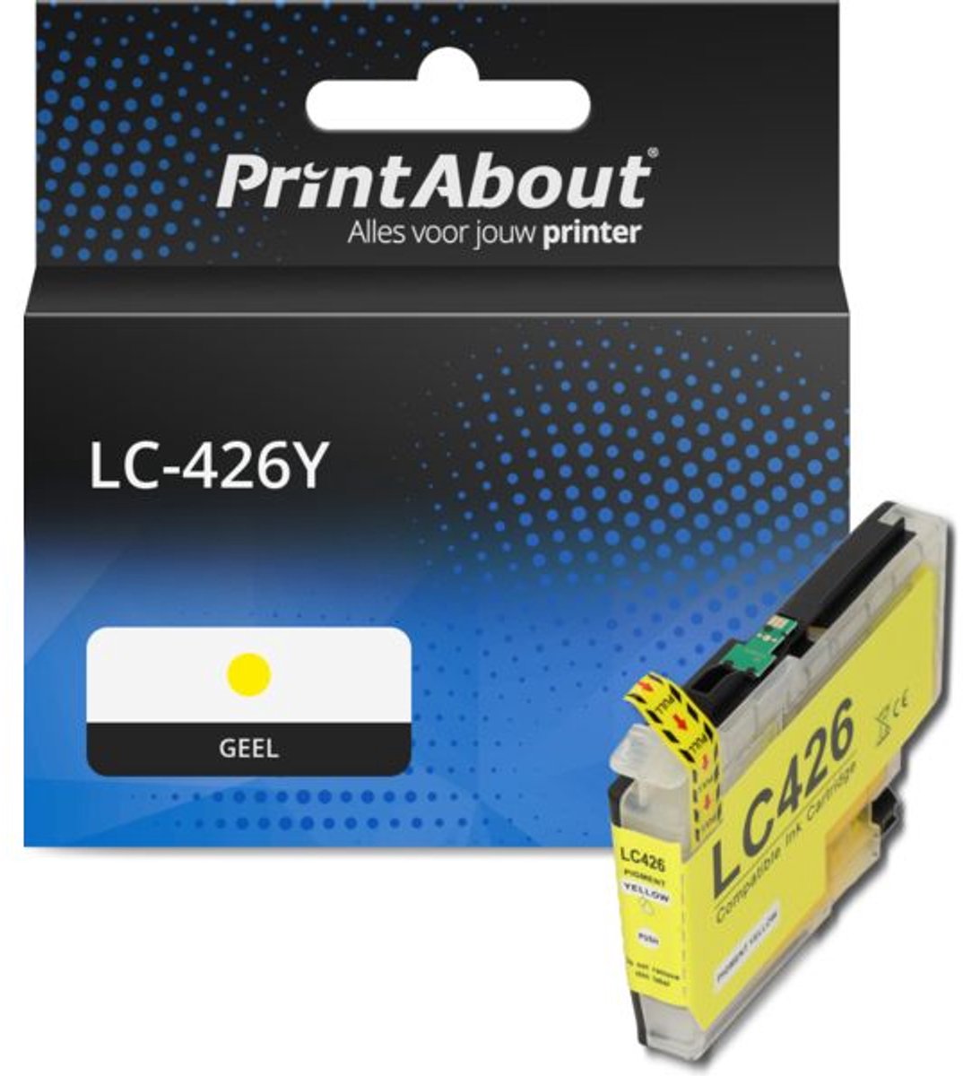 PrintAbout huismerk Inktcartridge LC-426Y Geel geschikt voor Brother