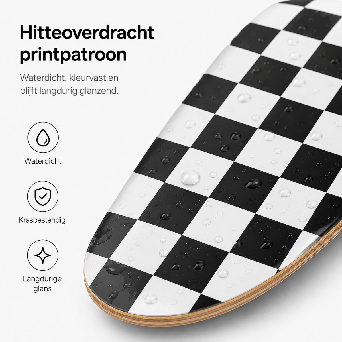 Suotu Skateboard - 80x20cm - ABEC-9 - 95A - schokabsorptie - Jongens - Meisjes - Volwassenen Skateboards — afbeelding 2