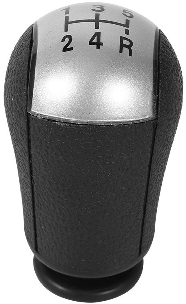 Dailygoods- Pookknop Universeel - 5 Versnellingen - Ergonomisch Design - Duurzaam Materiaal - Perfecte Pasvorm - Stijlvolle Grijze Afwerking - Versnellingsknop