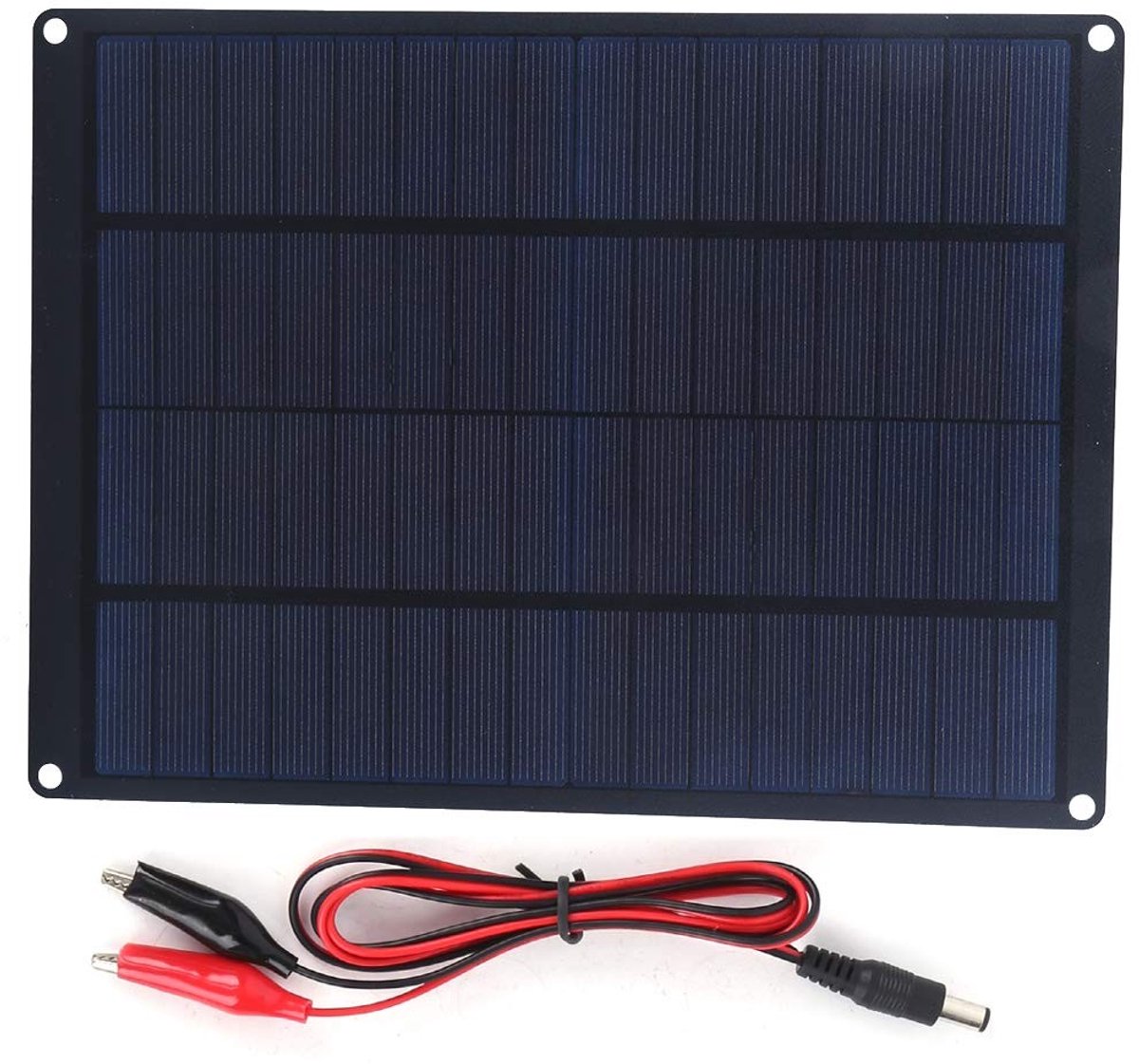Dailygoods- Zonnepaneel 10W 12V Waterdicht - Draagbaar Zonnepaneel - Oplader voor Smartphone - Zonnepaneel voor Camping - Zonnepaneel voor Noodgevallen - Ideaal voor Outdooractiviteiten - Zonnepaneelkit