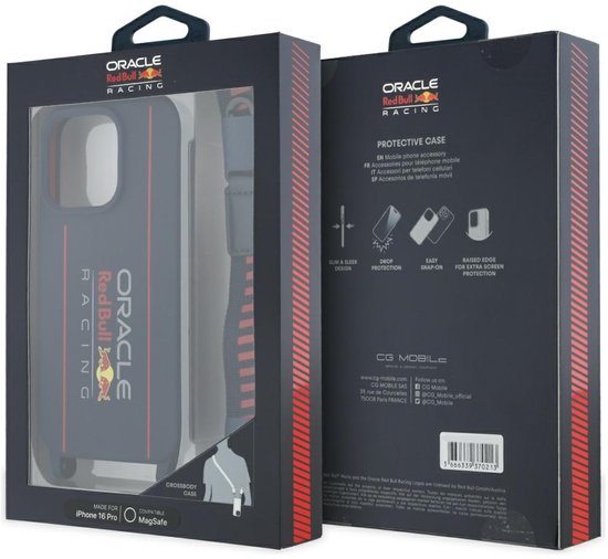 Red Bull Hardcase Met Siliconen Bandje Voor Magsafe Iphone 16 Pro Logo van Red Bull — afbeelding 5