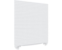 Lichtblokkerende vouwgordijnen - Verduisterende raambekleding - Privacy controle - Gereedschapsloze installatie - 90 x 150 cm - Wit