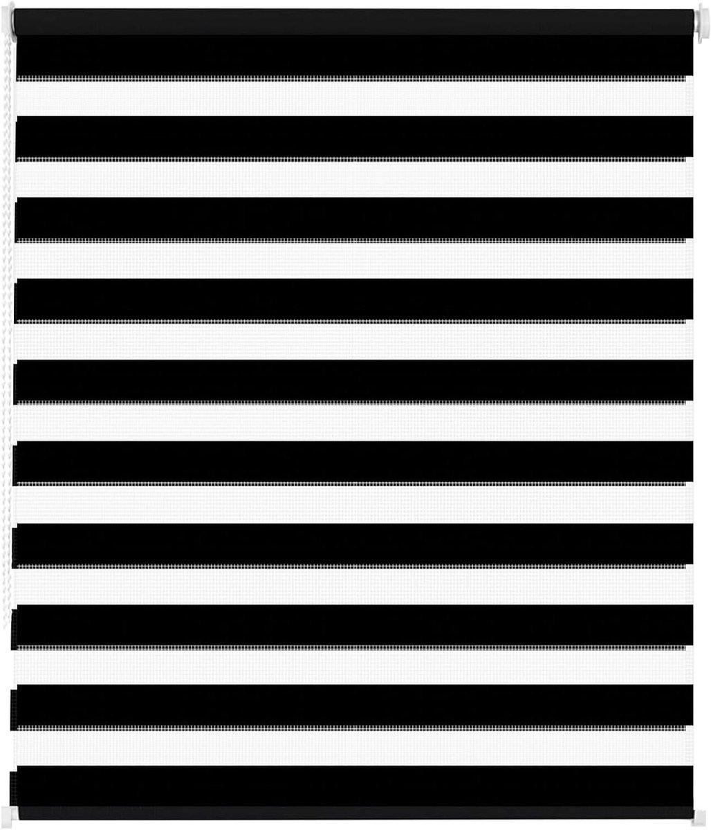 Dubbel Rolgordijn - Zebra Gordijn - Privacy en Lichtregeling - Easyfix Klemmontage - 30 x