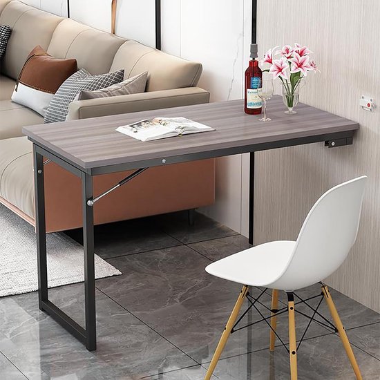 Opklapbare Wandtafel voor Kleine Ruimtes - Multifunctioneel Bureau en Eettafel — afbeelding 2
