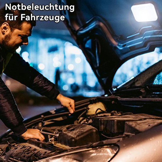 Multifunctionele, verstelbare lamp – een oplaadbare campinglamp met haken en magneten, waterdicht en ideaal voor kamperen en noodgevallen. — afbeelding 3
