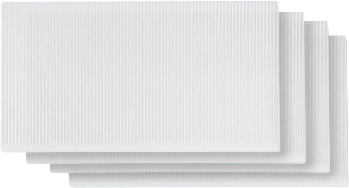 Koelkastmatten Set - Ladebekleding Keuken - Keuken Organiseren - Lekvrij & Antislip - 4 Stuks - Transparant
