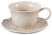 Bricard Florange Koffieset - 12-delig - Taupe - 200ml - Porselein - Koffiekopjes