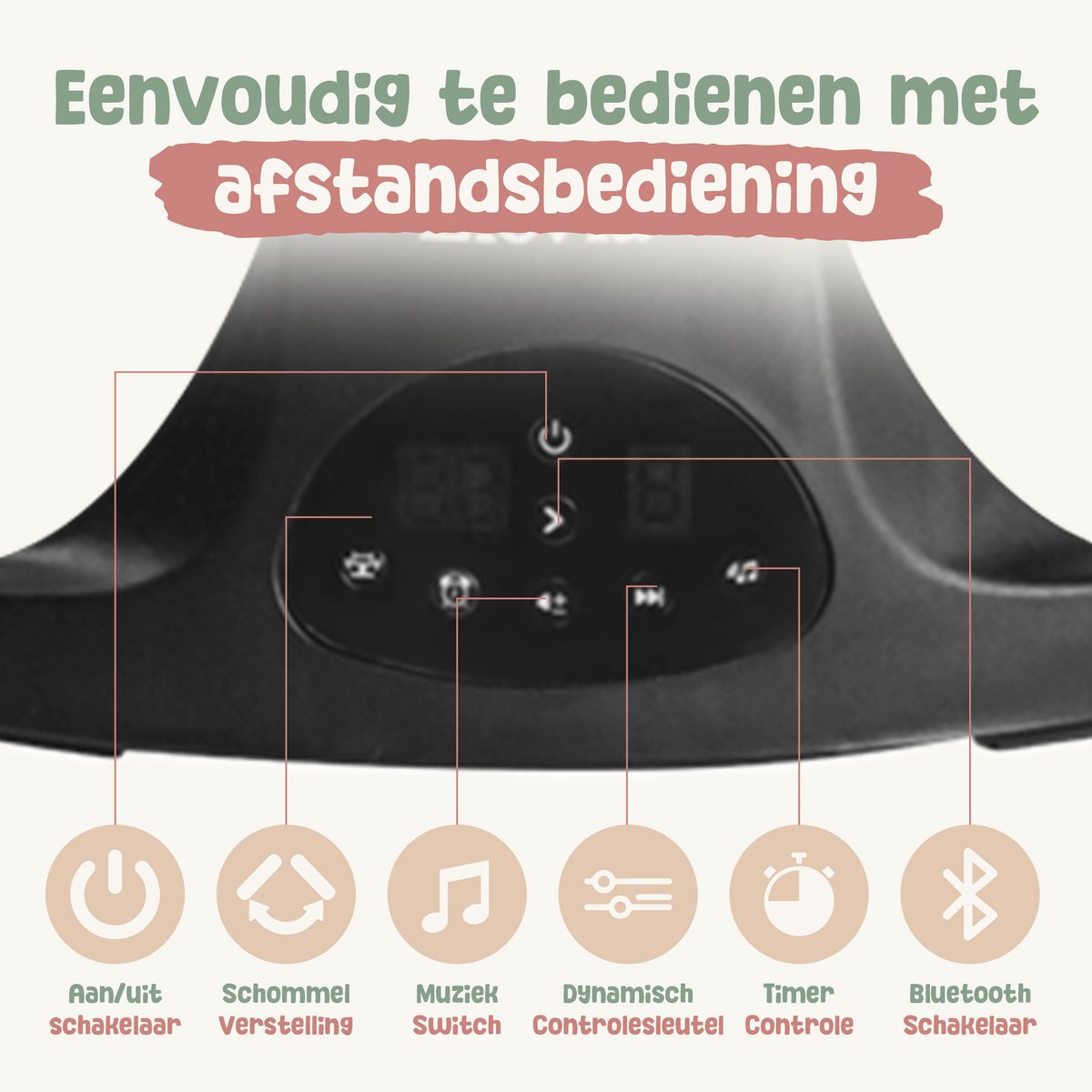 Elovia Elektrische Baby Wiegschommel - Wipstoel thumbnail 2