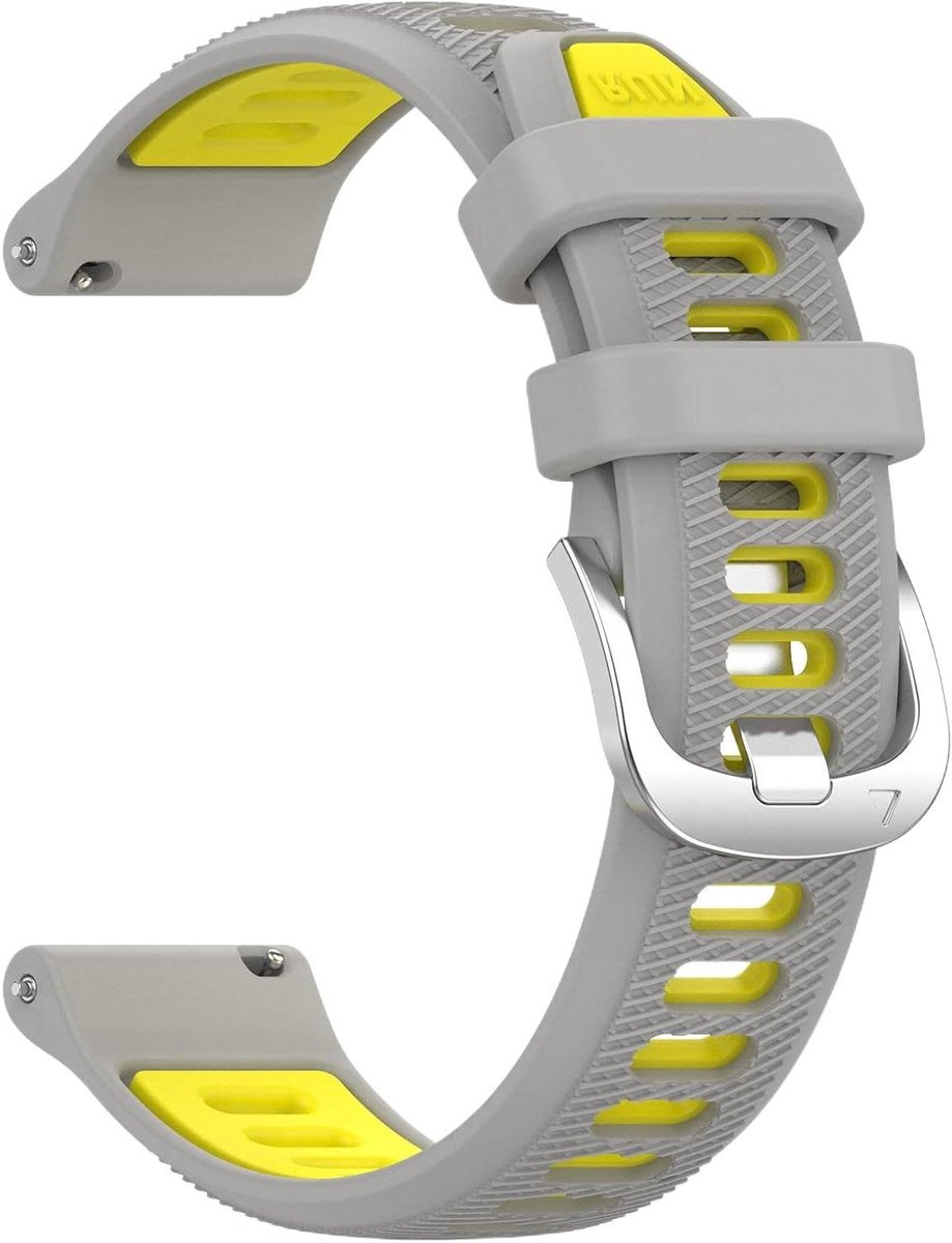 Reservearmband Smartwatch - Wisselband Siliconen - Sport & Dagelijks Gebruik - Waterdicht Materiaal - 22 mm - Zwart