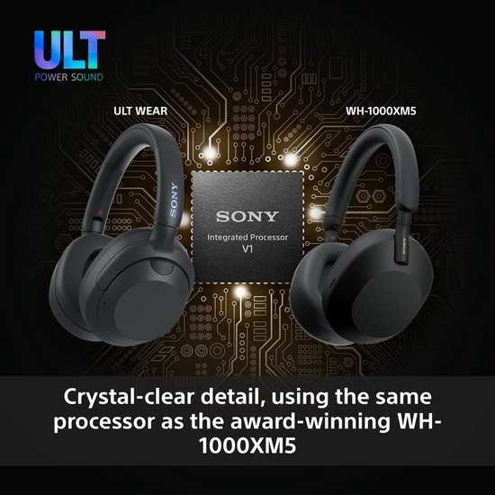 Sony ULT Wear - Draadloze Noise Cancelling koptelefoon met ULT Power Sound - Zwart