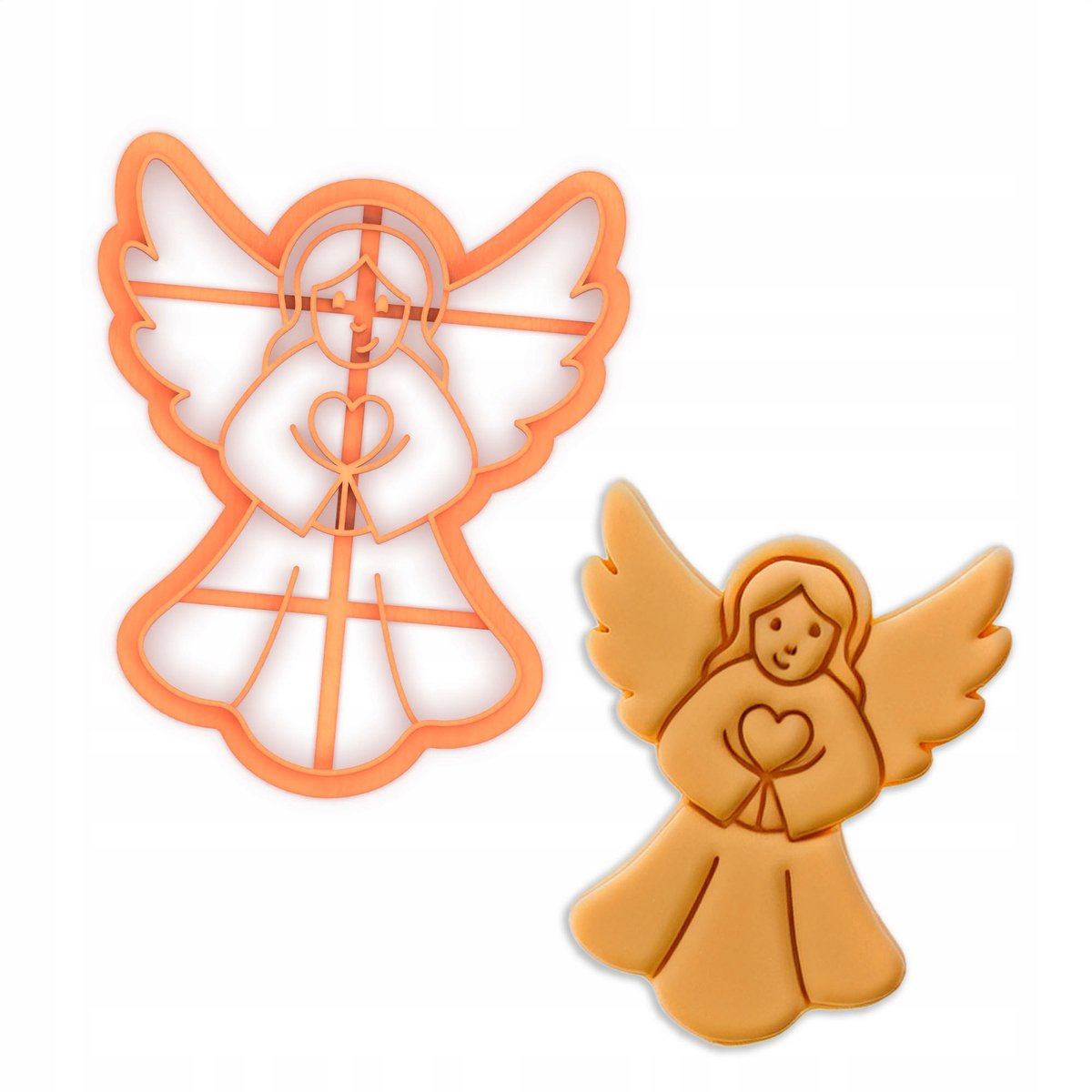 Koekjesvorm Engel Hart - Kerst & Feestdagen - Qookito