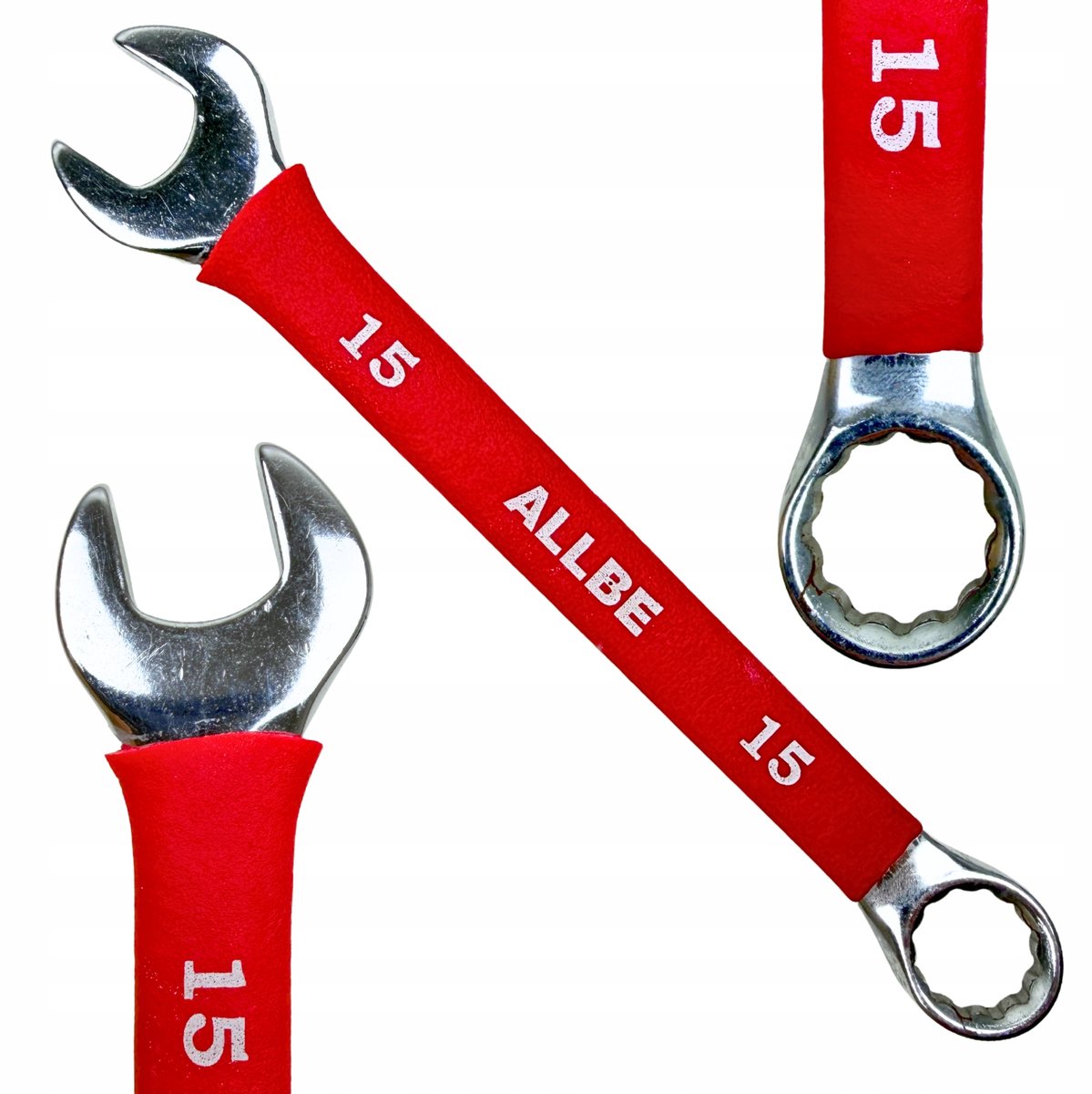 Ringsleutel 15mm CRV Staal - Antislip Grip