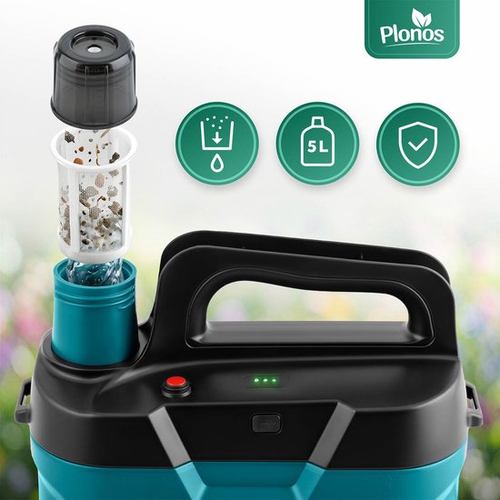 Plonos PL-607 Serie - Draagbare Accu Drukspuit - 5 Liter - Regelbare Spuitmond - Ergonomisch Ontwerp van Plonos — afbeelding 3