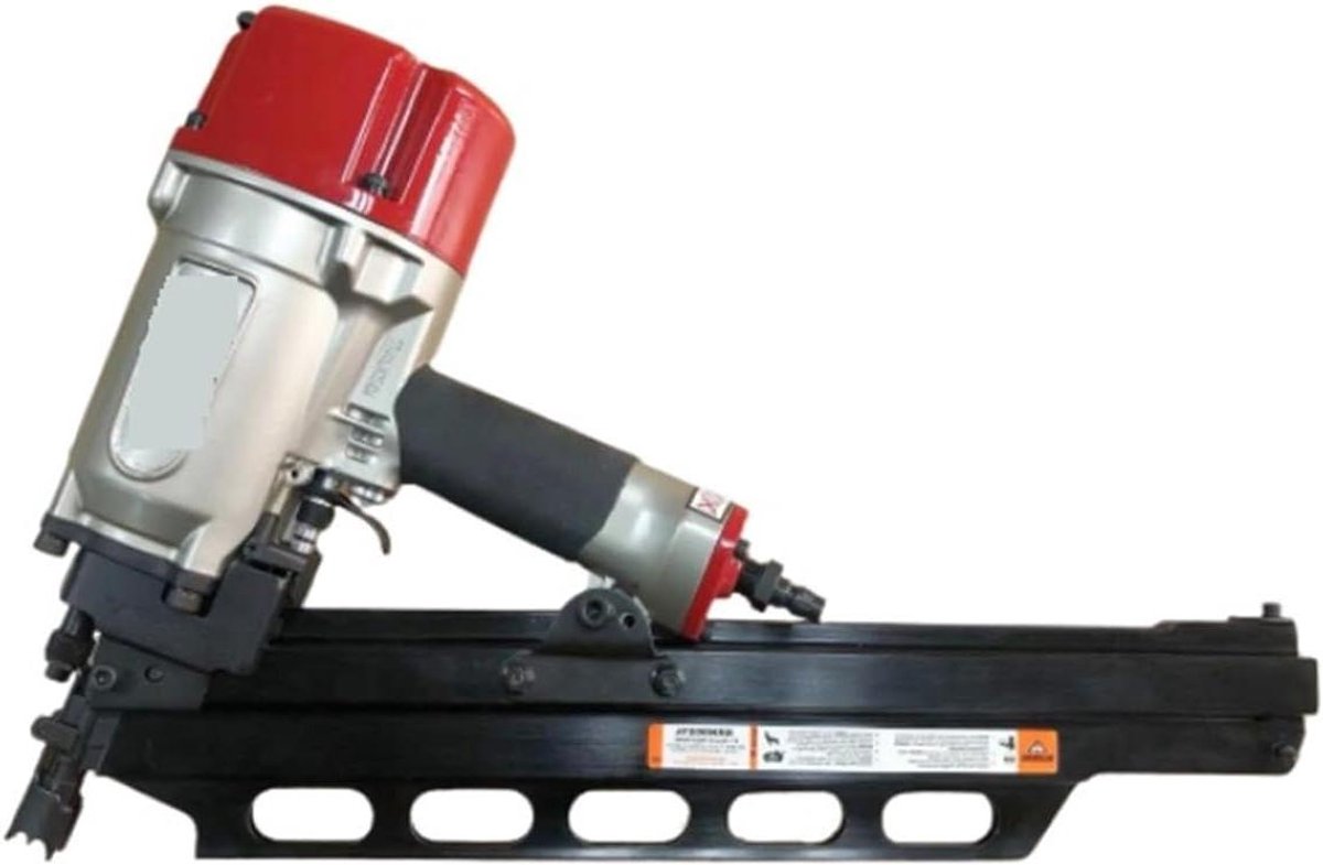 Pneumatische Spijkermachine - Houtbewerking Schiethamer - Kozijnen Monteren - Lichtgewicht Ontwerp - 83 mm Lengte - Rood