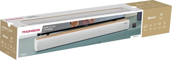 Soundbar - Muziekbox - Film Geluid Verbeteren - 200W Vermogen - 85.5 cm - Wit Hout — afbeelding 4