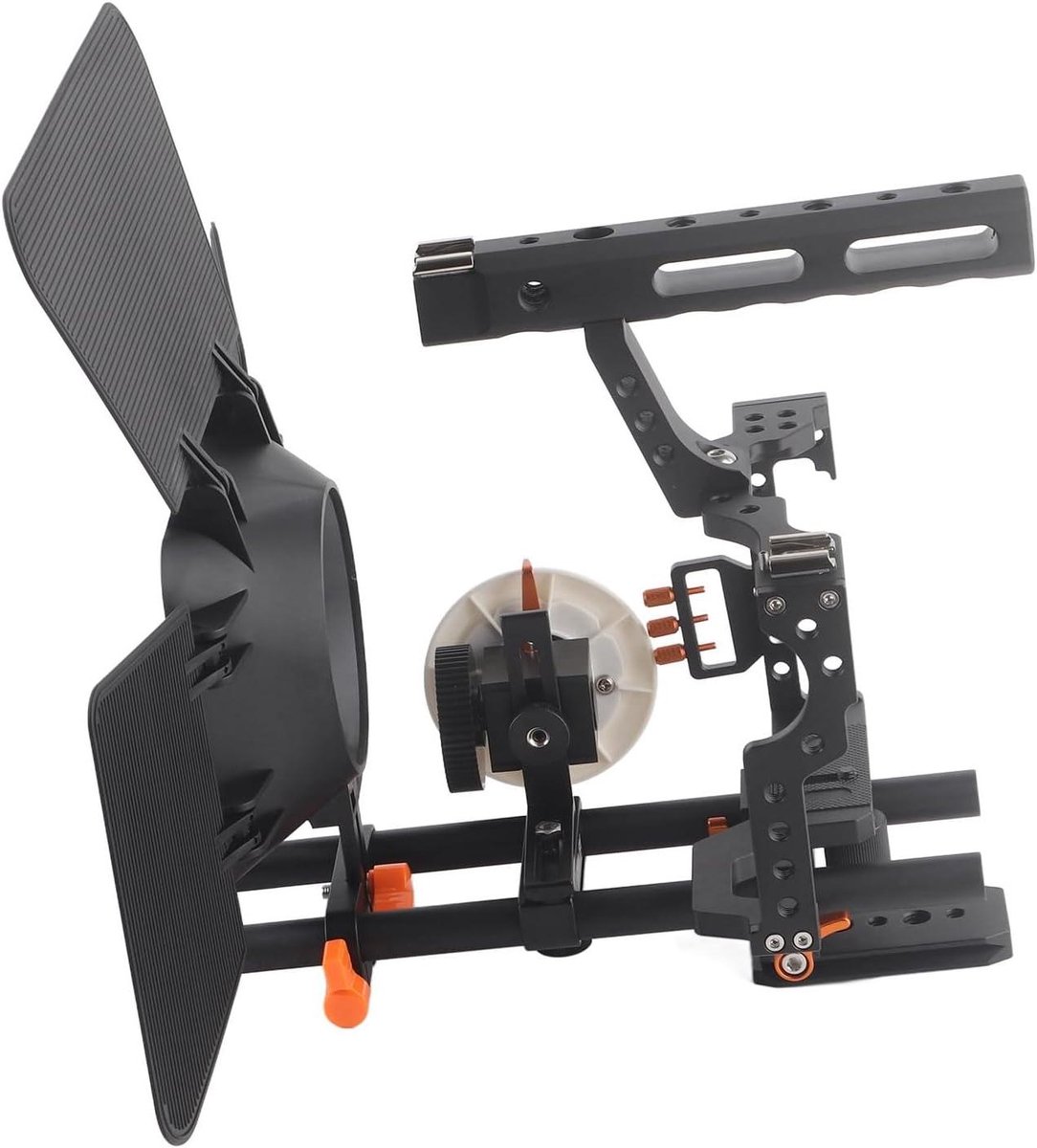 Professionele Cameraset - Video Rig Kit - Stabiele Videografie - Aluminium Constructie - 15mm Pijp - Zwart Blauw