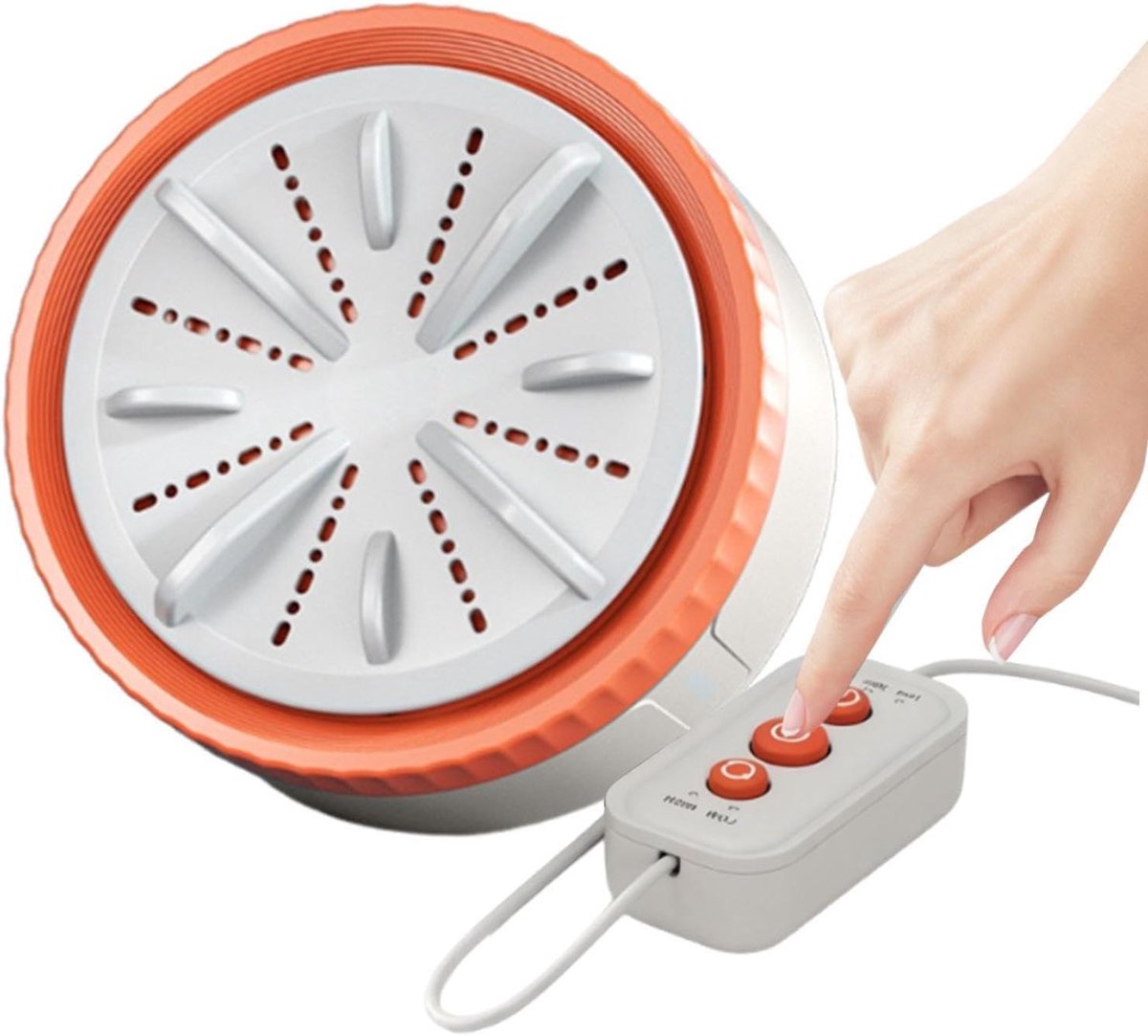 Mini Wasmachine Apparaten Wassen Delicate Stoffen Reinigen Ruimtebesparend Draagbaar Compact Formaat Oranje