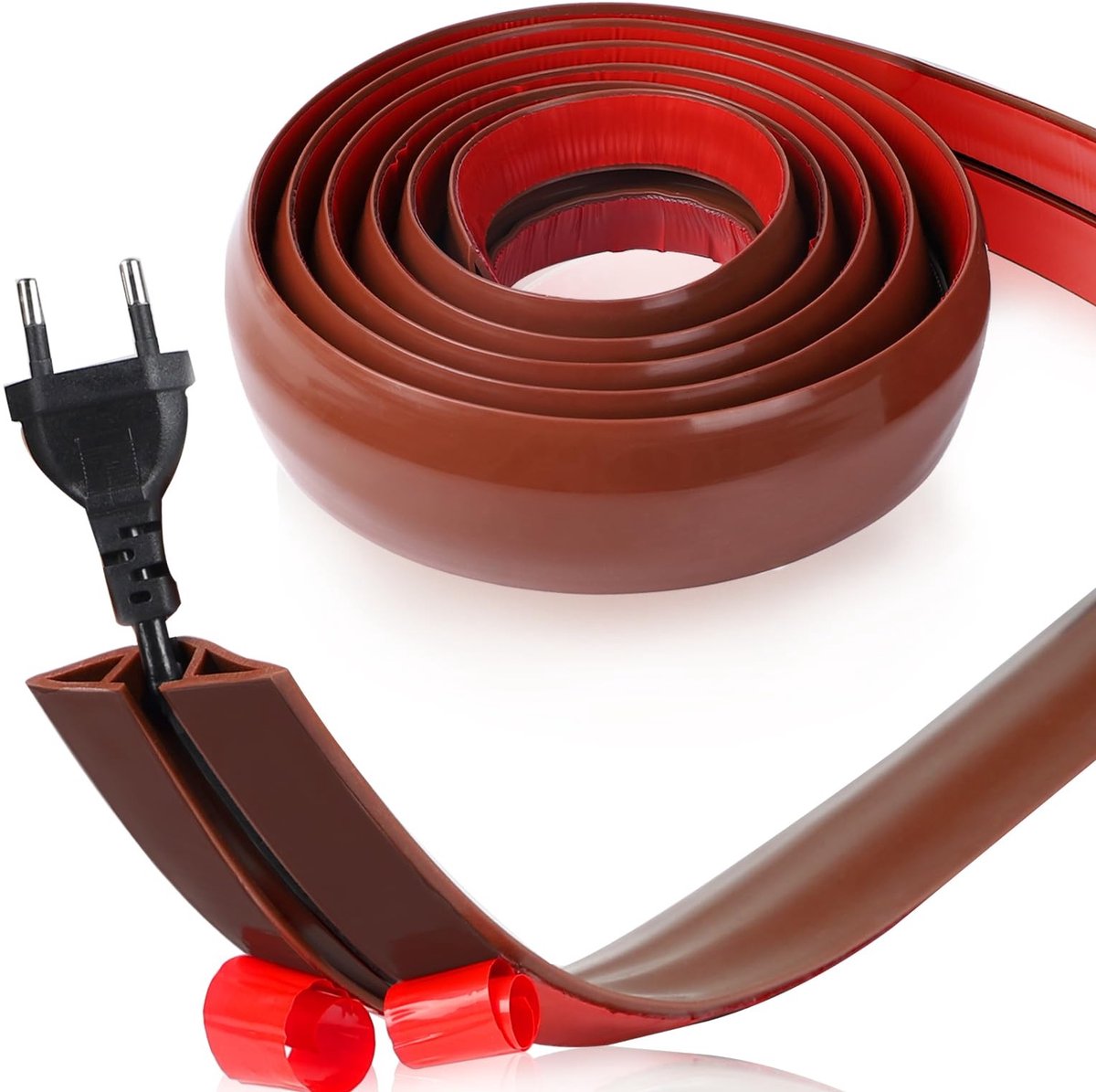 Dailygoods- Kabelgoot Zelfklevend - Flexibele Kabelbrug - Kabelafdekking - Kabelbescherming - Duurzaam PVC - Waterdicht en Slijtvast