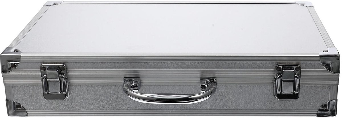 Dailygoods- Gereedschapskist Schokbestendig - Aluminium Koffer - Draagbaar met Handvat - 36x20x7,5 cm - Vergrendelingsontwerp - Geschikt voor Gereedschap en Instrumenten - Transportkoffer