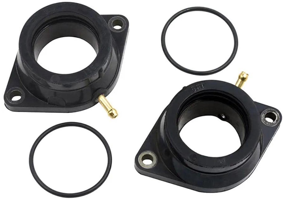 ZEYNOMAX- Inlaatspruitstuk Nieuw - Carburateur Laarzen - Geschikt voor Ya-maha V-Star 1100 - Set van 2 - MPN 5EL-13596-00-00/5EL-13586-00-00 - Verbindt carburateur en motor