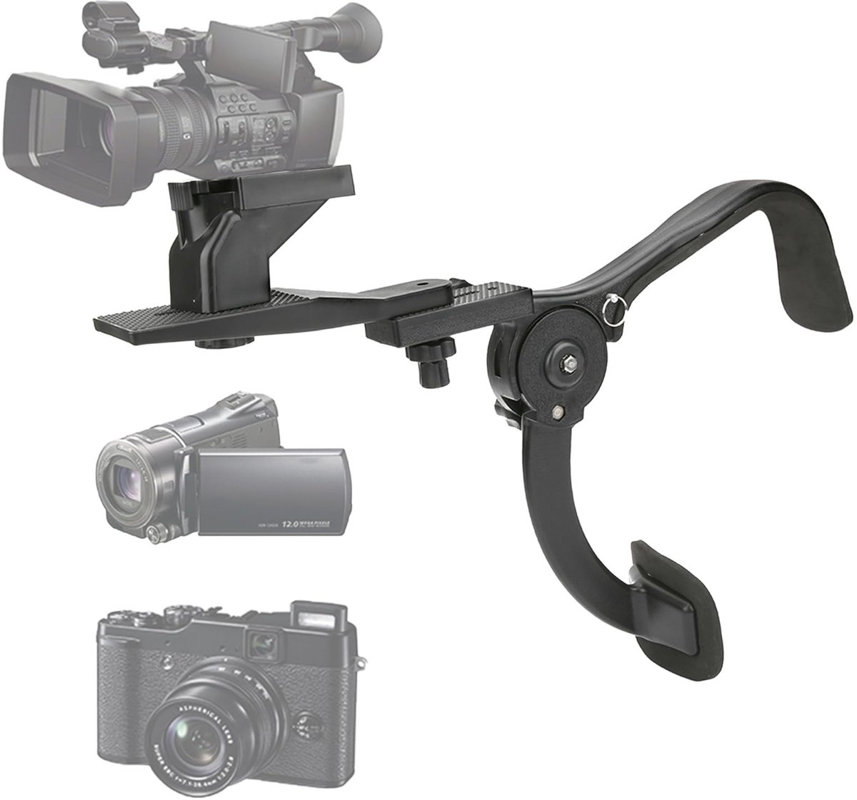 ZEYNOMAX- Schouder Rig - Camera Bevestiging voor Professionele Video - Schoudervullingen - Lichtgewicht - Stabilisator - Verstelbaar