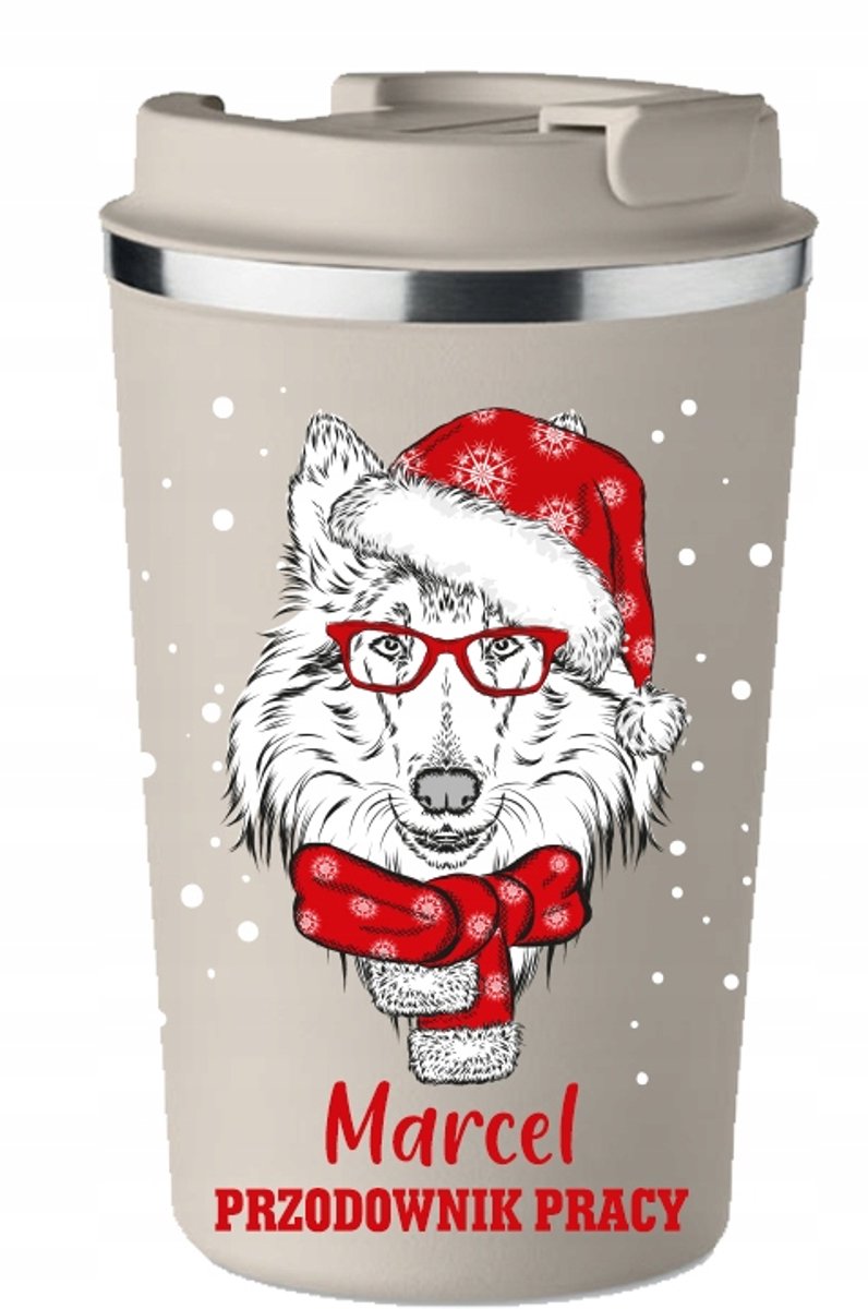 Personaliseerbare Thermosbeker - Cadeau voor Feestdagen