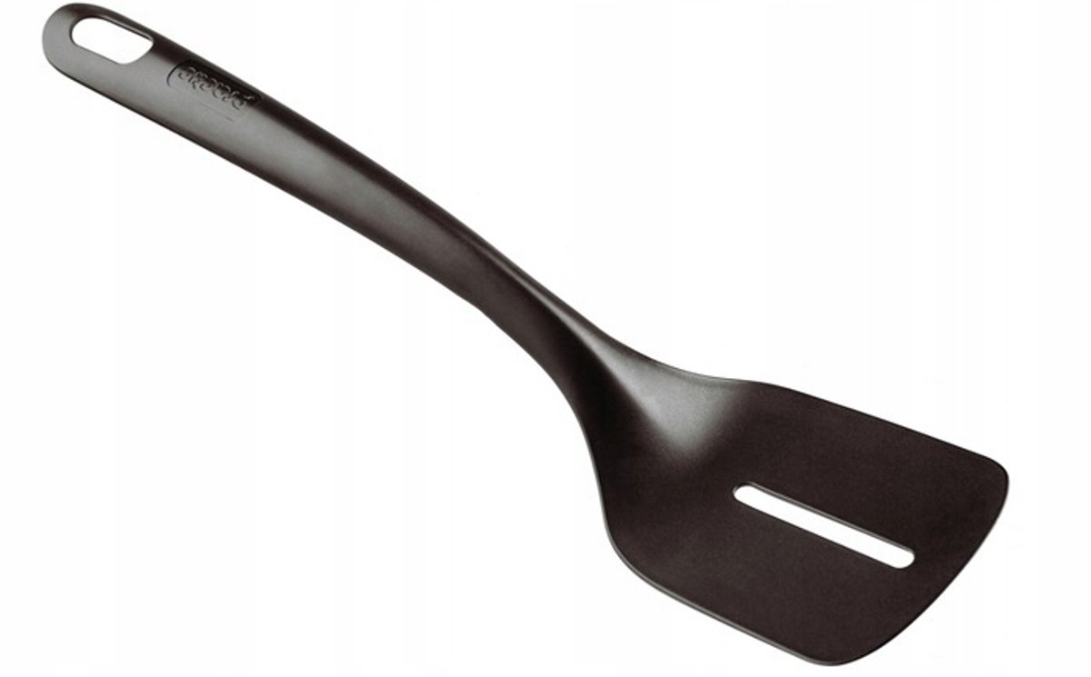 Smukee Keuken spatel voor vlees en pannenkoeken, zwart, 32 cm