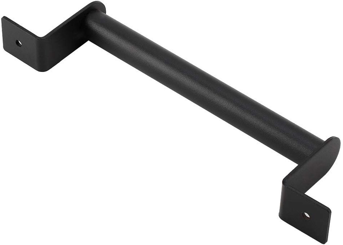 JHUBERS- Handgreep Zwart Heavy Duty - Koolstofstaal - Lange Handgreep - Schuifdeur - Staldeur - Eenvoudig te Installeren - 23x5,5 cm - Deurknop