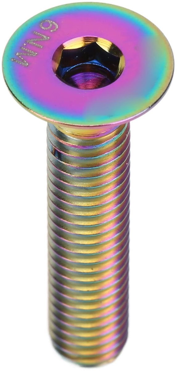 JHUBERS- Fietsstang Bout M6 x 30 mm - Helmdop Bout - Bevestigingsbout - Titanium Legering - Lichtgewicht - Duurzaam - Schroef