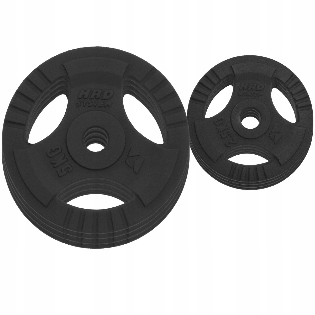30kg Gietijzeren Halsterset met 29mm Grip - Tri-Grip Platen