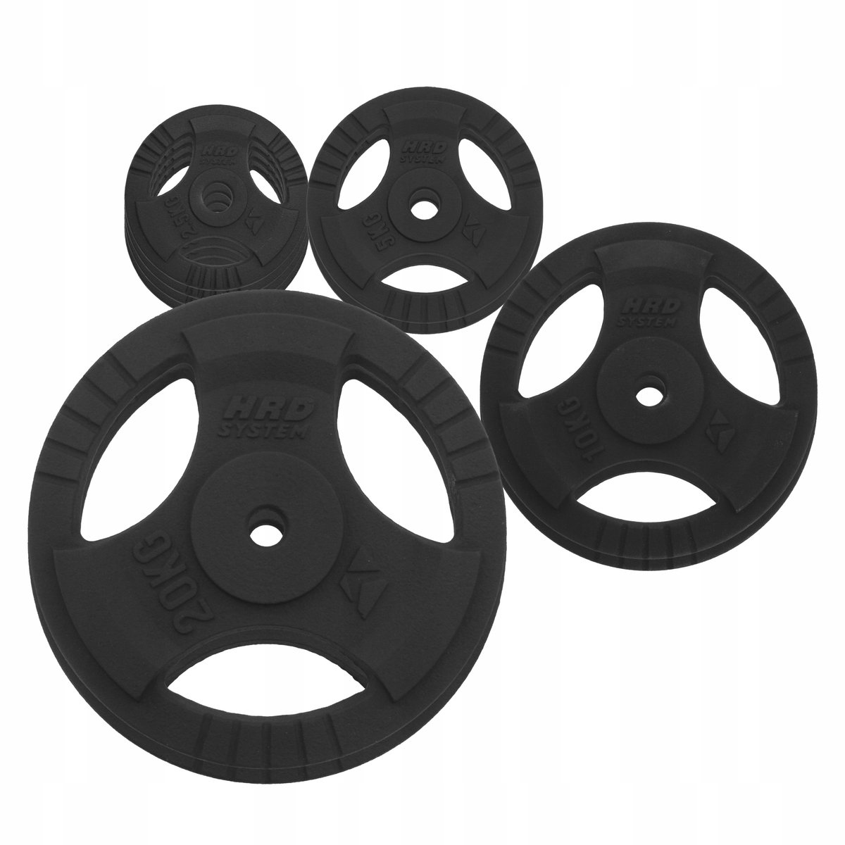 80kg Gietijzeren Halterset met 29mm Grip - Tri-Grip Ontwerp