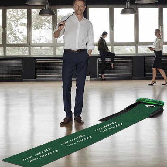 Putting Mat Golf - Golfmat Oefen - Golf Putting Trainer - Golf Accessoires - Indoor Golf - Draagbare - Simuleert een Echte Putter — afbeelding 5