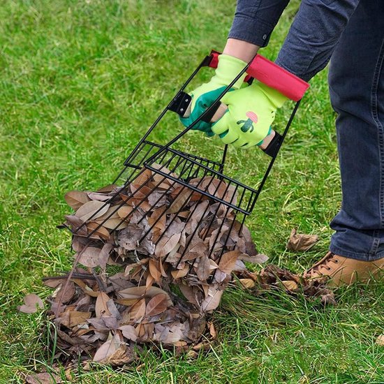 ZEYNOMAX- Bladschep Robuust Staal - Grote Bladgrijper - Bladgrijper met Steel - Tuinopruiming - 42 x 35,5 cm - Lichtgewicht 1,0 kg van Zeynomax — afbeelding 4