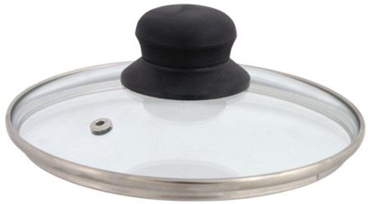Domotti Glazen Deksel met Ontluchting - 24 cm